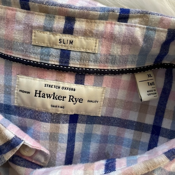 Hawker Rye Modern Short Sleeve Stretch Oxford (XL Tall) - Picture 4 of 10